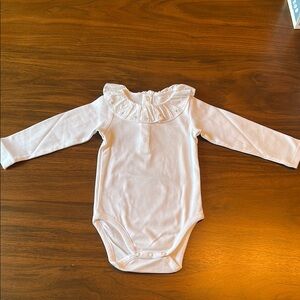 Jacadi Elegant White Ruffled Kids One Piece